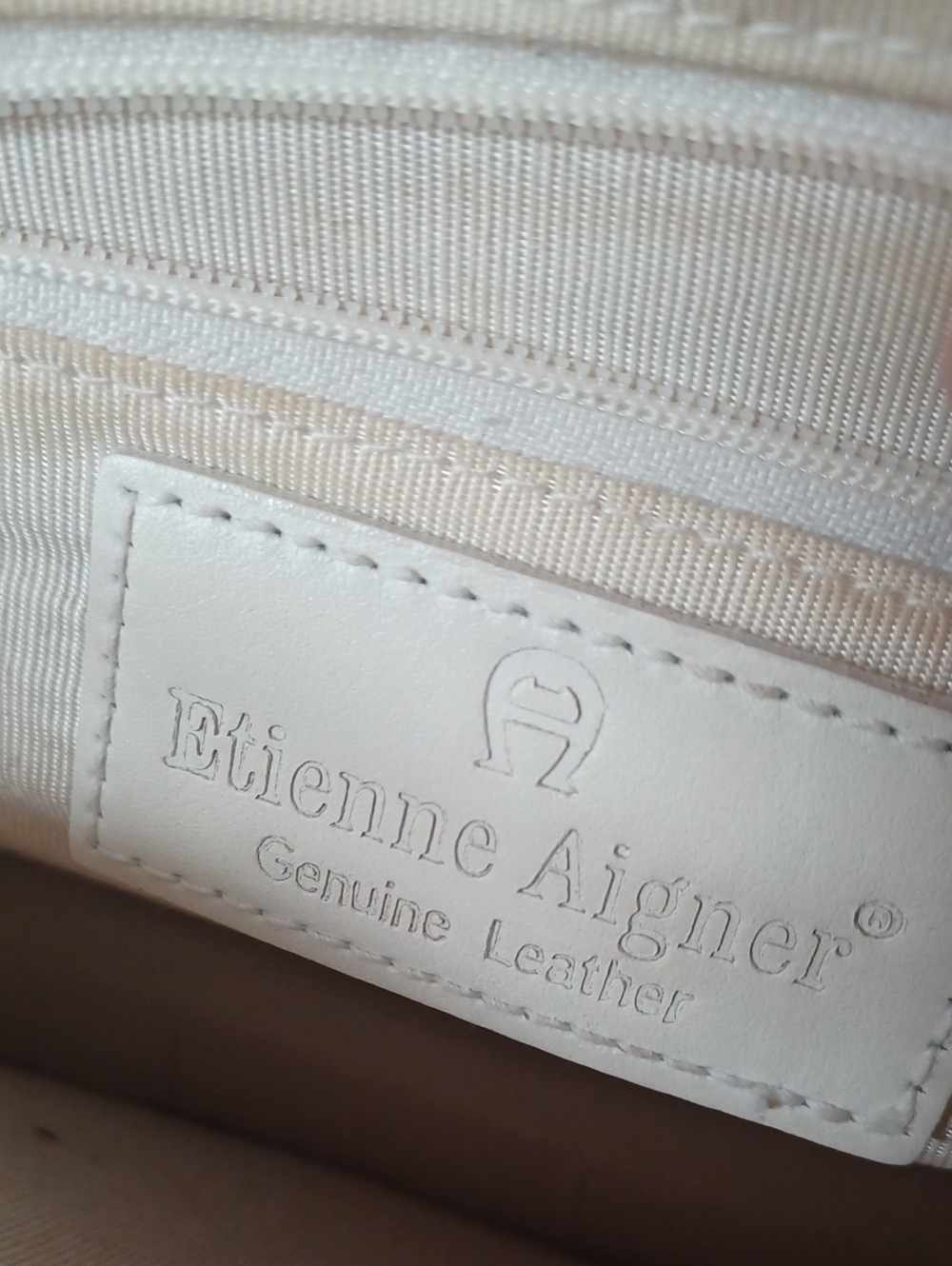 Genuine Leather Etienne Aigner Satchel Bag With Strap - Picture 12 of 16